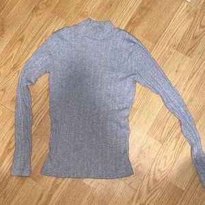 Grey Brandy Melville Mockneck Sweater. One Size.